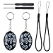 Produktbild VinTeam 2PCS 120db Notfall Taschenalarm Personenalarm Schlüsselalarm Handgelenk Alarm mit mit Explorer Selbstverteidigung elektronisches Gerät Tasche Dekoration für Frauen, Kinder, Mädchen
