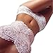 Produktbild Binggong Dessous, Frauen reizwäsche set strapse Sexy Spitzen Tube Top Slip Unterwäsche Set Dessous Weiss/ Rot (M, Weiss)