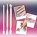 Anself 3Pcs Stainless Steel Nail Cuticle Remover Pusher Spoon Tools Nail Cleaner Set Double Sided