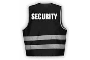 Fassbender-Druck WARNWESTEN - Sicherheitsweste GELB Warnweste nach EN ISO 20471 zertifiziert - Warn Weste für Security - Unisex mit hochwertigem Reflektorstreifen