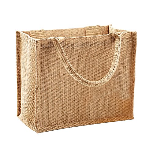 Westford Mill Jute-Tasche / Jute-Mini-Geschenktasche, 6 Liter