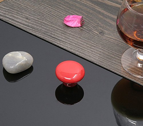 Schönes Leben* 7er Möbelknauf Schrankknöpfe Set Türknopf Keramik Möbelgriff Set Mit Schrauben Kinder 7 Bunte Kugel - 5