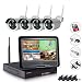 Produktbild EDSSZ® 4 Kanäle 720P Wireless IP Kameras System Easy Remote Access IR Tag / Nachtsicht Wasserdichte Kamera, 10,1 Zoll LCD Bildschirm WIFI NVR mit 1TB Festplatte EDS-WIFILCD04-1TB-720P