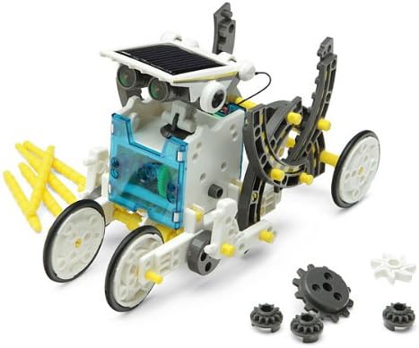 14 In 1 Solar Powered Robot Pattern Building Block Assembling DIY