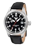 KHS Herrenuhr Airleader Steel mit Lederband KHS.AIRS.L