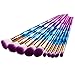 Make Up Brushes, Webla 10 pcs Rainbow Color Elegant Shape Make Up Brush Set Foundation Eyebrow Eyeliner Blush Cosmetic Concealer Brushes Make-up Tools Toiletry Kit