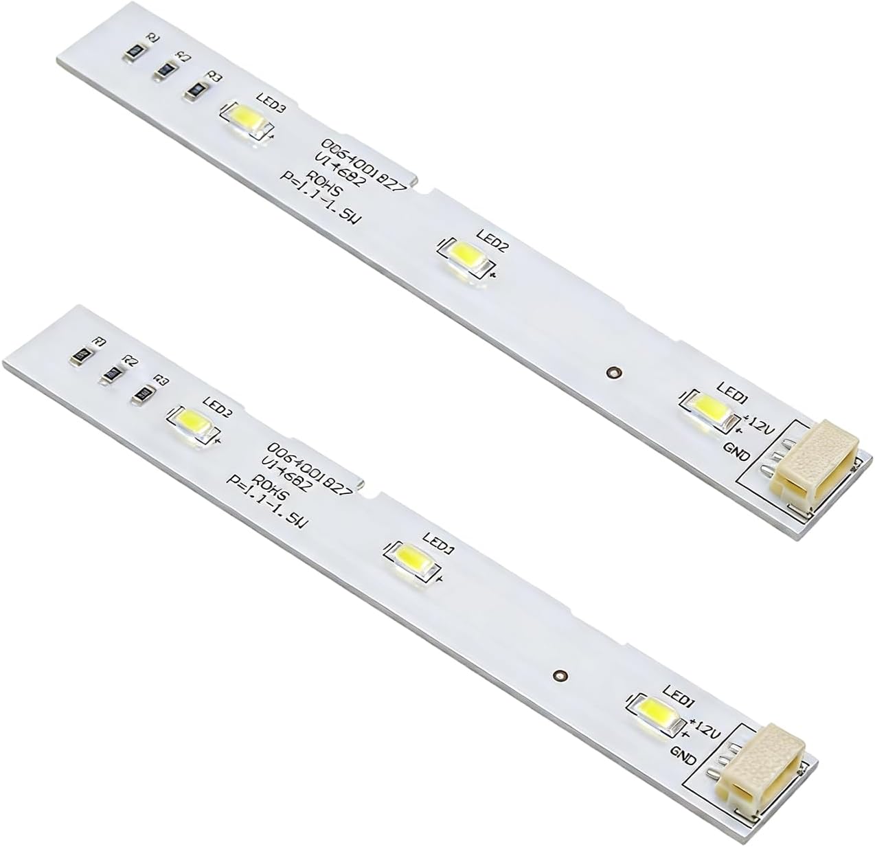 SIGANDG Tira de Luz LED Frigorifico, para refrigerador Haier BCD-575WDBI, pieza de repuesto 0064001827, Iluminación para Frigoríficos,2 piezas