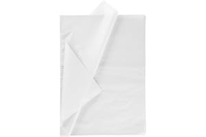 RUSPEPA Carta Velina Da Regalo - Carta Velina Bianca Per Artigianato Fai-Da-Te, Sacchetti Per Confezioni - 50 X 70 cm - 25 Fogli