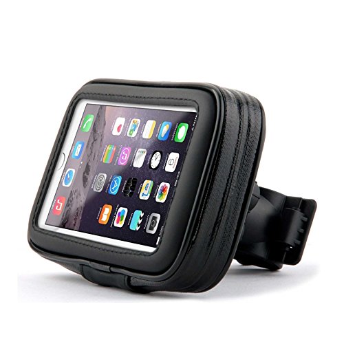 Fahrradhalterung Halter Lenkradhalterung Bike Holder mit wasserdichter SchutzhÃ¼lle Tasche Universal fÃ¼r Smartphones, Handy, Navi, GPS ! Halterung 360 Grad drehbar / verschiedene TaschengrÃ¶ÃŸe : LARGE