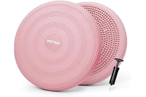 YOTTOY Wobble Cushion - Engage Core Stability with our Extra Thick Premium Balance Disc for Adult Balance and Sensory Wiggle Seat for Kids