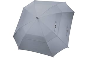 G4Free Parapluie de Golf 55/61/69/72 Pouces Coupe-Vent Double Canop¨¦e Ouverture Automatique Extra-Large Solide pour Hommes Femmes