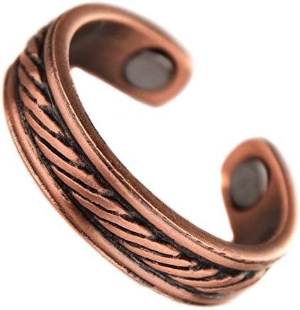 viking Ring Wedding Band in Copper Magnetic 2 Men's/Women's Celtic