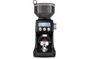 Sage - The Smart Grinder Pro - Conical Burr Coffee Grinder - Programmable, Automatic - 450g Coffee Bean Capacity, 60 Precise Grind Settings - Black Truffle