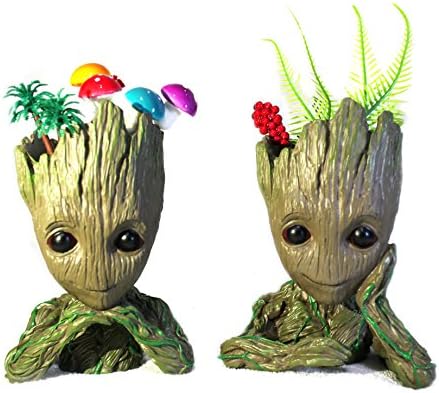 Cartoon Double Tree Man Flowerpot Cute Garden Pots Succulents Planters Gift for Kids