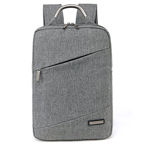 Acxeon 15,6 Zoll Universal leichter Business Notebooktasche Rucksack mit Laptopfach /Akteneinteilung / Zubehörfächer Aktentasche für den Menschen (Grau)