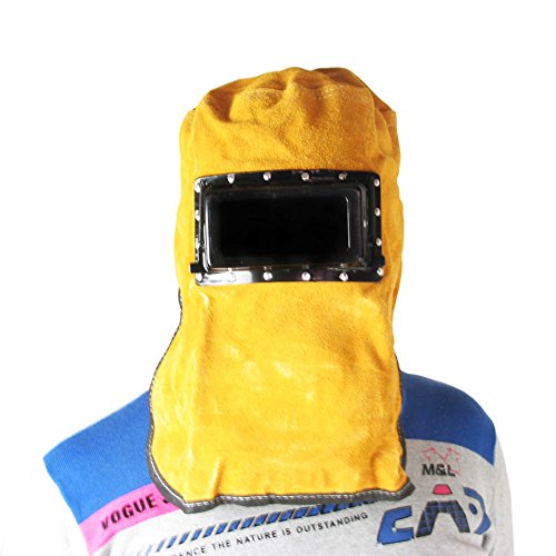 VERY100Leder Auto Verdunkelung Schweißhelm Filter Objektiv-Kopf-Hals-Siegel Hood - 5