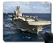 Produktbild Mauspad mit genähtem Rand, Militär USS Makin Island (LHD-Kriegsschiff-Mauspad, Rutschfeste Gummibasis Mousepad