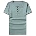 Produktbild Angebote, Deals,Herren T-Shirt Ronamick t-Shirt Basic Herren Einfarbig Runde Kragen Slim Fit Casual (Grün, XXXXXL)