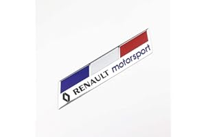 DDDXF 3D Aluminium Emblème Voiture Décoration Autocollants Logo Badge Autocollant pour Renault Megane 2 3 Duster Logan Clio Laguna 2 Captur, B