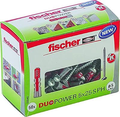 Fischer Chevilles universelles avec vis DuoPower de Fischer, 535462