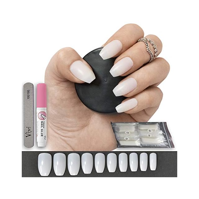 500 Pièces Long Cercueil Ballerine Faux Ongles 12 Tailles