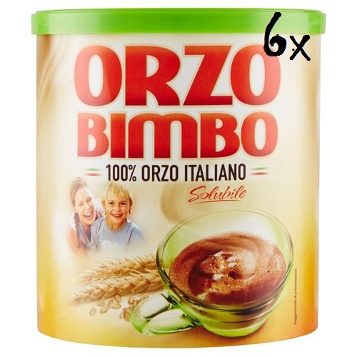6 x Orzo Bimbo Instant Barley Coffee Drink 120g 100% Italian