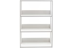 Iris Ohyama, Stoccaggio in legno a 3 livelli/Mobili laterali/Armadietto portaoggetti/Espositore a scaffale, Modulare, Design, Ufficio, Casa - Open Wood Rack - OWR-600 - Quercia Bianco