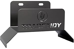 Tradetidy Hose Holder, Essential Garden Storage Organiser, Can Hold Hose Pipe, Expandable Garden Hose, Electric Cable and More, Rounded Edges for Safety, Made from 1.5mm Steel, Colour - Black