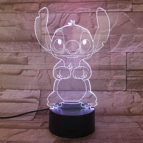 WoloShop Lampe LED USB type veilleuse en forme de Stitch Avec changement de couleur