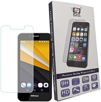 SaihanTM Tempered Glass with Ultra High Definition Invisible, Oleophobic Coating Anti-Bubble Crystal Shield Screen Protector Guard for Infocus M260
