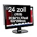 Produktbild Xianan 24 Zoll 16:9 Breitbild Bildschirmfilter Displayfilter Displayschutz Blickschutzfolie Sichtschutzfolie Privacy Filter 20,94x11,77zoll/532x299mm