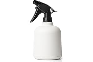 T4U Plastic Plant Mister, Fine Mist Spray Bottle with Top Pump Trigger, Indoor Plant Watering Can Water Sprayer for Flowers Herbs Plants Home Garden White (600ML)