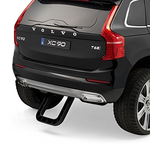 Volvo XC90 Elektrisches Auto für Kinder, Weiss Lackiert, 2.4Ghz Fernbedienung, 2 MOTOREN, Zweisitzer in Leder, Weiche EVA Räder, MP3 USB SD, Original-Lizenz
