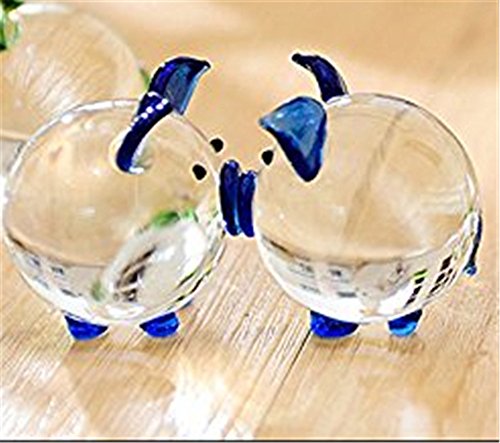 Kristall Paar Porzellan Glas niedlichen Lucky Pig Craft Creative Geschenke