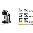 NESCAFÉ DOLCE GUSTO De'Longhi Mini Me Macchina per Caffè e Altre bevande in capsula, Automatica, Nero e Grigio + Kit Degusta