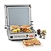 Produktbild Klarstein Grand Gourmet Ceramic 3-in-1 Kontaktgrill Tischgrill Paninimaker 2000 W 160-230 °C 28 x 23 cm Aluminium-Grillfläche Antihaftversiegelung Edelstahl Glaskeramik silber