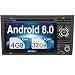 Produktbild PUMPKIN Android 8.0 Autoradio Radio für Audi A4 mit Navi Unterstützt Bluetooth DAB + USB CD DVD Android Auto WiFi 4G MicroSD 2 Din 7 Zoll Bildschirm
