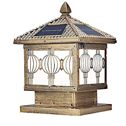 Preisvergleich Produktbild LEDs Solarleuchten Für Aussen, Dimmable Aluminiumdruckguss Mattglas Dekoration Antike Art, Ip65wasserdichte Garten Innenhöfe Balkons Einfahrt Treppen Außenwand 40 * 40Cm