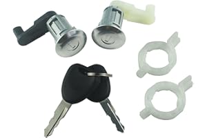 FanPaYY Kit cylindre de serrure de porte en alliage de zinc 7701468981 pour Re-naul Megane Scenic Clio Thalia (2 cylindres + 2 clés)