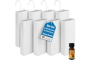 MY-GOODBUY24 Luftbefeuchter für Heizung Set inkl. Haken - Keramik 380ml Wasserverdunster - weiß beige - Wasserverdunster verdampfer verdunster Luftreiniger - Neutral - 8 Stück