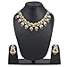 Aradhya Kundan Metal Gold Strand Necklace With Earrings Jewellery Set For Women RS.699.00