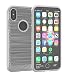 Produktbild iPhone X TPU/ Silikon Hülle Case Tasche Carbon Fiber Brushed Texture Handyhülle FugouSell Outdoor Dünn Ultra Slim Weich Hülle Case Kratzfest Kohlefaser Stoßfest Schutzhülle HandyCover für iPhone X