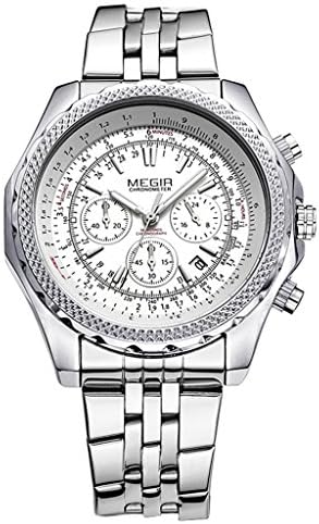 PIO Watch Multifunction Steel strip Quartz Waterproof Movement Timing Men Wristwatch , three birds-round sucker , male