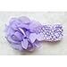 Janecrafts (Set of 9pcs) Big Chiffon Flower Crochet Baby Headband Little Girls' Hair Bands Head Wear Mix in 9 Colors
