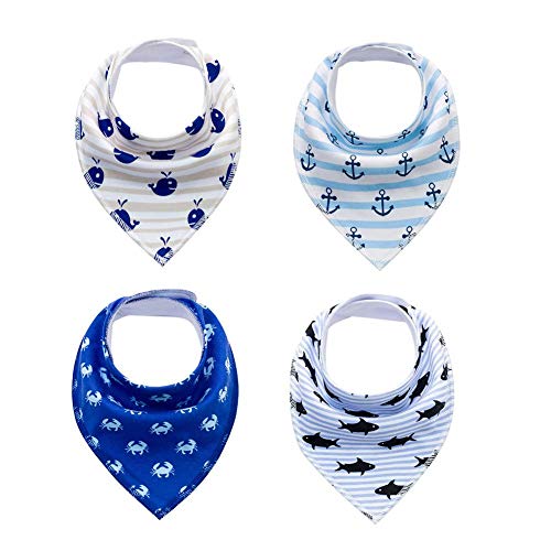 Preisvergleich Produktbild iStary Baby Dreieckstuch Lätzchen Mutter Und Kind Liefert Fleckenschutz Handtuch Gedruckt Dreieck Für Baby-Duschtuch Weich Spucktuch Lätzchen Baumwolle Halstücher Mit Druckknöpfen Für Baby