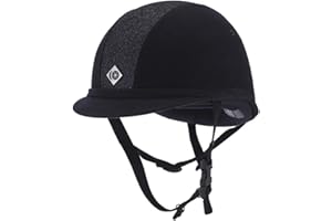 Charles Owen Yr8 Sparkly - 7 1/8 (58cm) - Black/Black Bling