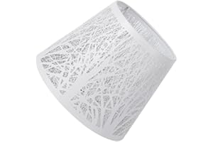 CLSSLVVBN Couvercle d'abat-Jour Durable, Installation Facile et Effet de lumière Douce, Abat-Jour en métal élégant pour la décoration de la Maison, écologique, Blanc