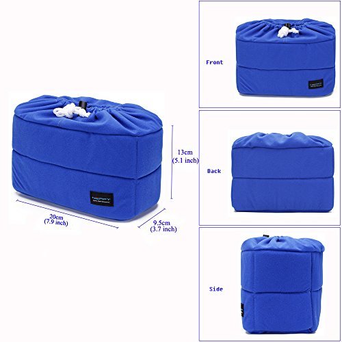 Organiseur de sac    dos   tanche rembourr   avec emplacement pour appareil photo DSLR et objectif pour Canon Nikon Sony
