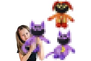 Xiujuers Smiling Critters Plush Toy, Peluche Smiling Critters, CatNap Peluche, Smiling Critters Series Figure, Cute Smiling Critters Doll for Kids and Adults, Birthday and Christmas (A)