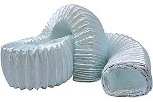 Kair Manguera flexible rectangular de PVC, 150 mm x 70 mm, 3 metros de longitud